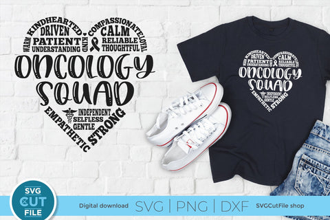 Oncology Squad svg for Oncologist and team SVG SVG Cut File 