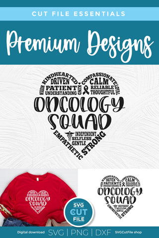 Oncology Squad svg for Oncologist and team SVG SVG Cut File 