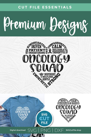 Oncology Squad svg for Oncologist and team SVG SVG Cut File 