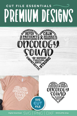 Oncology Squad svg for Oncologist and team SVG SVG Cut File 