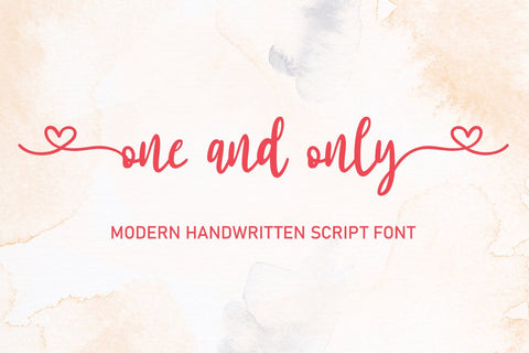 One And Only Font Yuby 