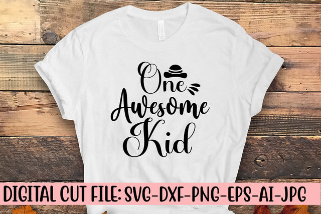 One Awesome Kid SVG Cut File SVG Syaman 