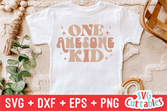 One Awesome Kid svg - Funny Cut File - Kids Shirt svg - dxf - eps - png - Toddler - Silhouette - Cricut - Digital File SVG Svg Cuttables 
