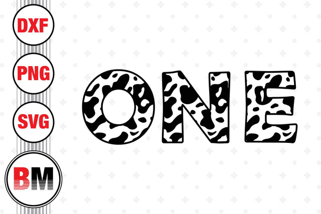 One Birthday Cow SVG, PNG, DXF Files SVG BMDesign 