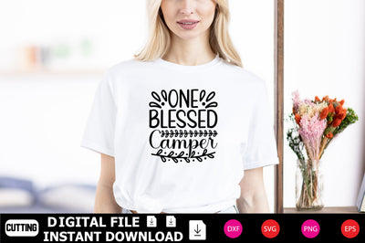 One Blessed Camper SVG cut files SVG Shahin alam 