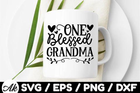 One blessed grandma svg SVG akazaddesign 