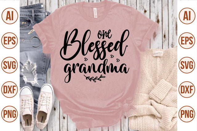 one blessed grandma svg SVG nirmal108roy 