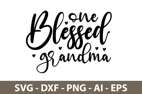one blessed grandma svg SVG nirmal108roy 