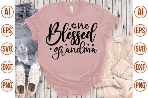 one blessed grandma svg SVG nirmal108roy 