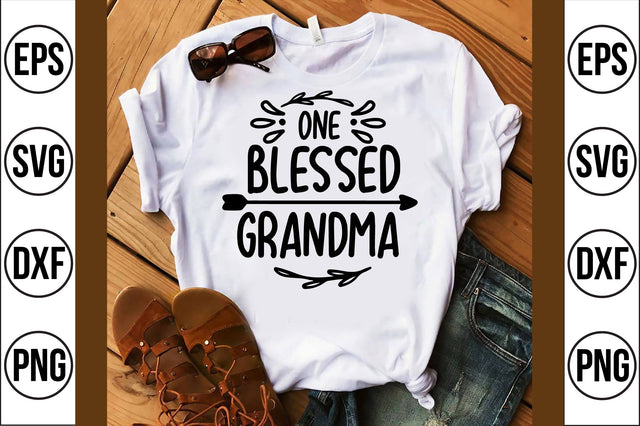 one blessed grandma svg SVG shah alam 