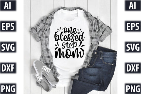 one blessed step mom SVG SVGista 