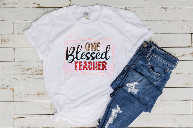 One Blessed Teacher Sublimation Sublimation SVGista 