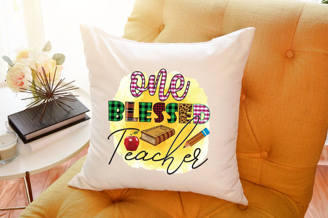 One Blessed Teacher Sublimation SVGArt 