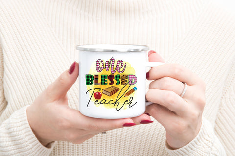 One Blessed Teacher Sublimation SVGArt 