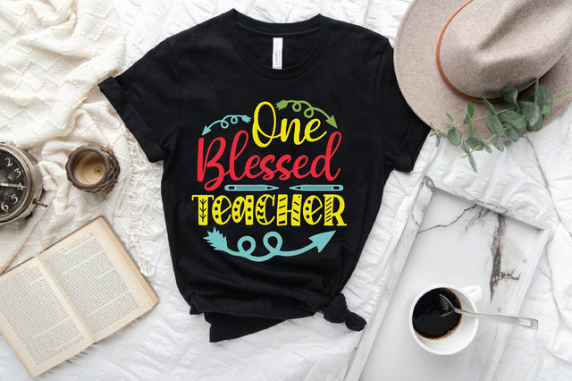 One Blessed Teacher SVG SVG Creativeart88 