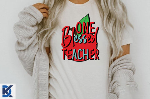 One Blessed Teacher SVG SVGista 