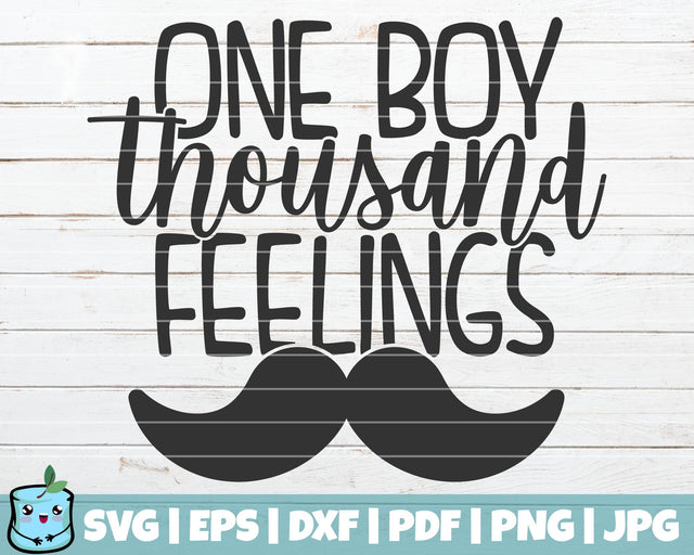 One Boy Thousand Feelings SVG MintyMarshmallows 