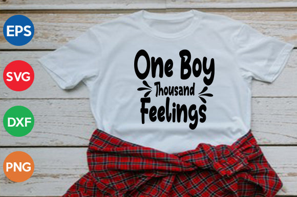 One Boy Thousand Feelings SVG thesvgfactory 