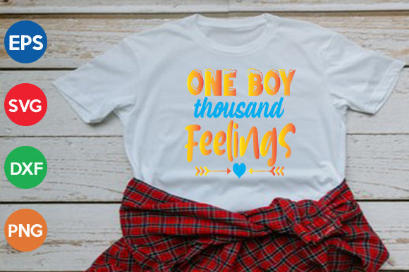 one boy thousand feelings SVG thesvgfactory 