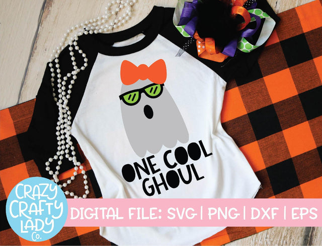 One Cool Ghoul | Halloween SVG Cut File SVG Crazy Crafty Lady Co. 