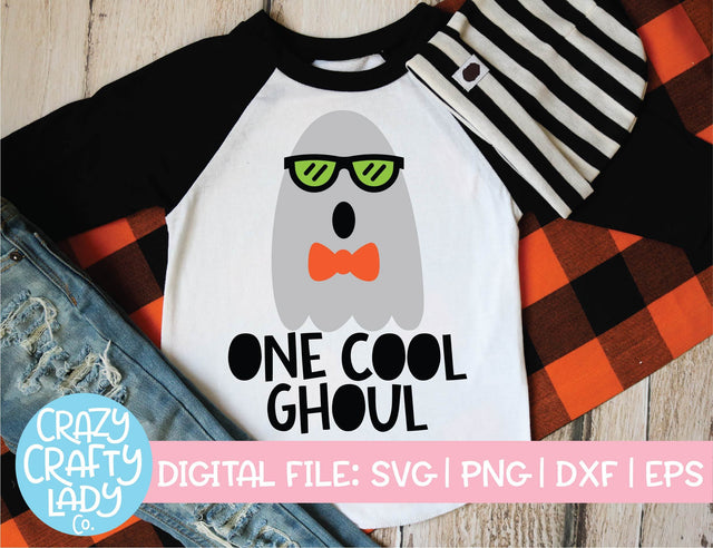 One Cool Ghoul | Halloween SVG Cut File SVG Crazy Crafty Lady Co. 