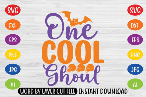 One Cool Ghoul SVG CUT FILE SVG MStudio 