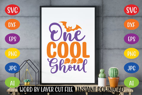 One Cool Ghoul SVG CUT FILE SVG MStudio 