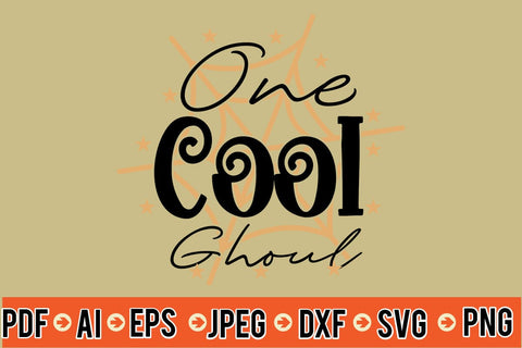 One Cool Ghoul SVG SVG MStudio 