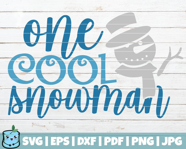 One Cool Snowman SVG MintyMarshmallows 