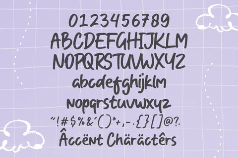 One Crayon Playful Handbrushed Font Font Balpirick 