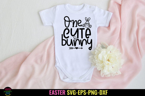 One Cute Bunny SVG I Easter SVG I Easter Cut Files I Easter SVG Happy Printables Club 