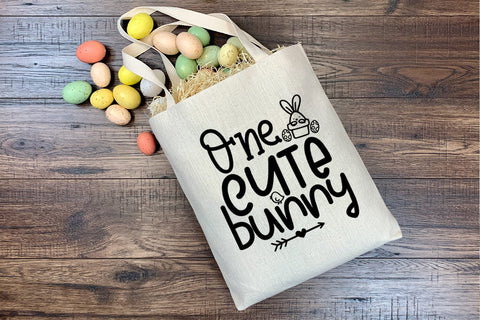 One Cute Bunny SVG I Easter SVG I Easter Cut Files I Easter SVG Happy Printables Club 