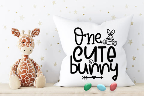 One Cute Bunny SVG I Easter SVG I Easter Cut Files I Easter SVG Happy Printables Club 