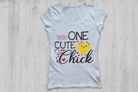 One Cute Chick| Easter SVG Cutting Files SVG CosmosFineArt 