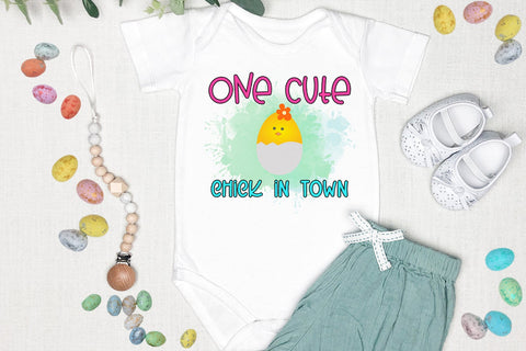 One Cute Chick- Sublimation Designs -Sublimation Easter PNG Sublimation Happy Printables Club 