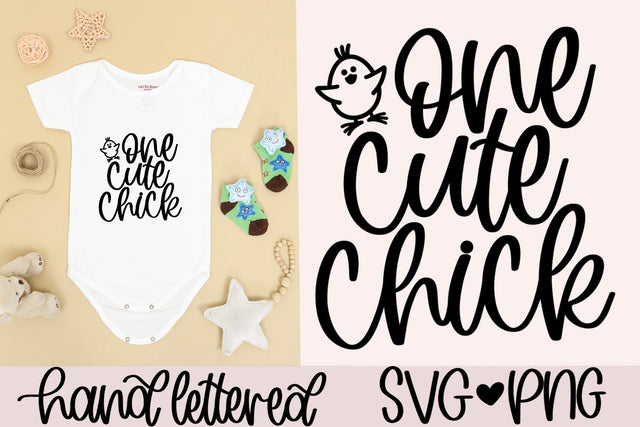One cute chick svg, Baby easter svg SVG AnitaAlyiaLettering 