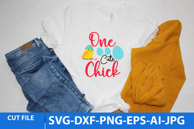 One Cute Chick SVG Cut File SVG BlackCatsMedia 
