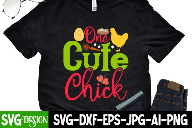 One Cute Chick SVG Cut File SVG BlackCatsMedia 
