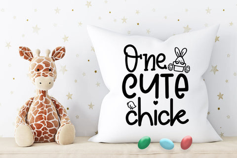 One Cute Chick SVG I Easter SVG I Easter Cut Files I Easter SVG Happy Printables Club 