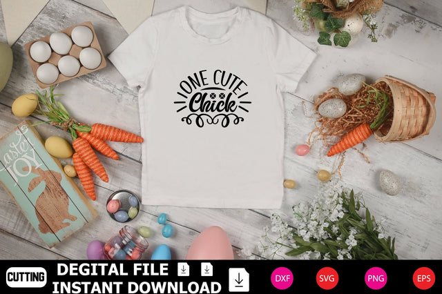 One Cute Chick SVG Shahin alam 