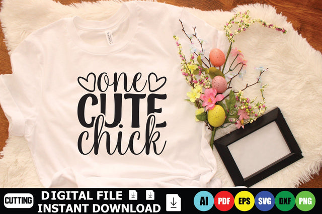 One Cute Chick SVG Shahin alam 