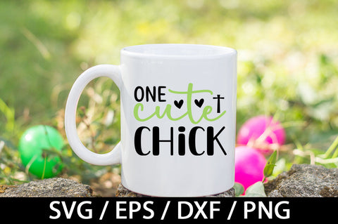 One cute chick svg SVG akazaddesign 