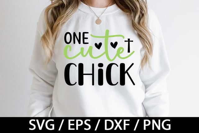 One cute chick svg SVG akazaddesign 