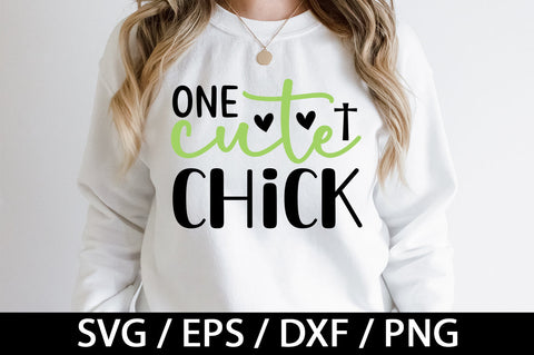One cute chick svg SVG akazaddesign 
