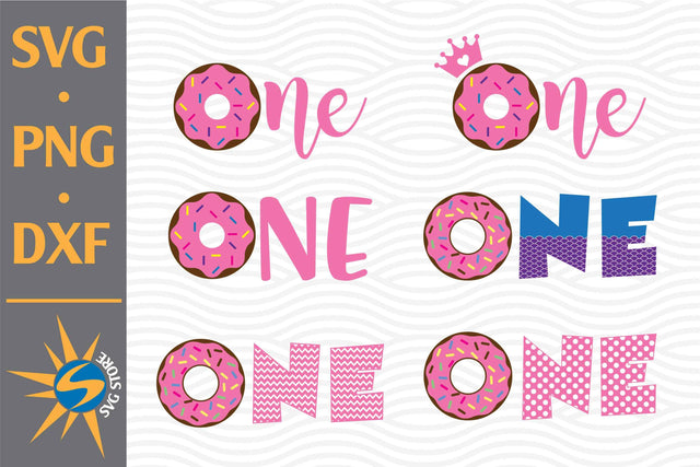 One Donut SVG, PNG, DXF Digital Files Include SVG SVGStoreShop 