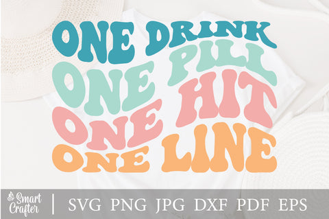 One drink one pill one hit one line svg, design svg, EPS PNG Cricut Instant Download SVG Fauz 