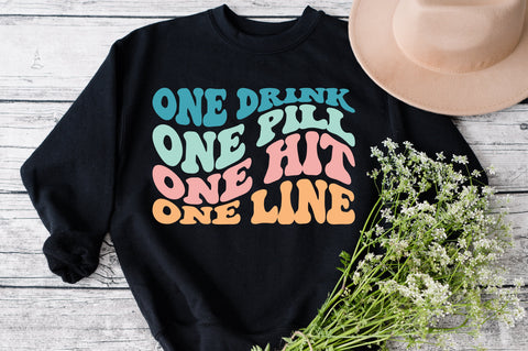 One drink one pill one hit one line svg, design svg, EPS PNG Cricut Instant Download SVG Fauz 