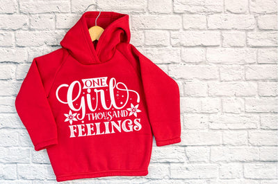 One girl thousand feelings, baby SVG SVG DESIGNISTIC 