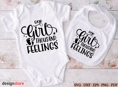 one girl thousand feelings svg SVG designstore 
