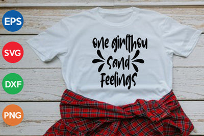 one girl thousand feelings SVG thesvgfactory 